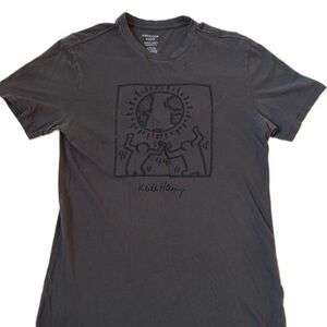 American Eagle Outfitters Dark Gray Graphic Tee